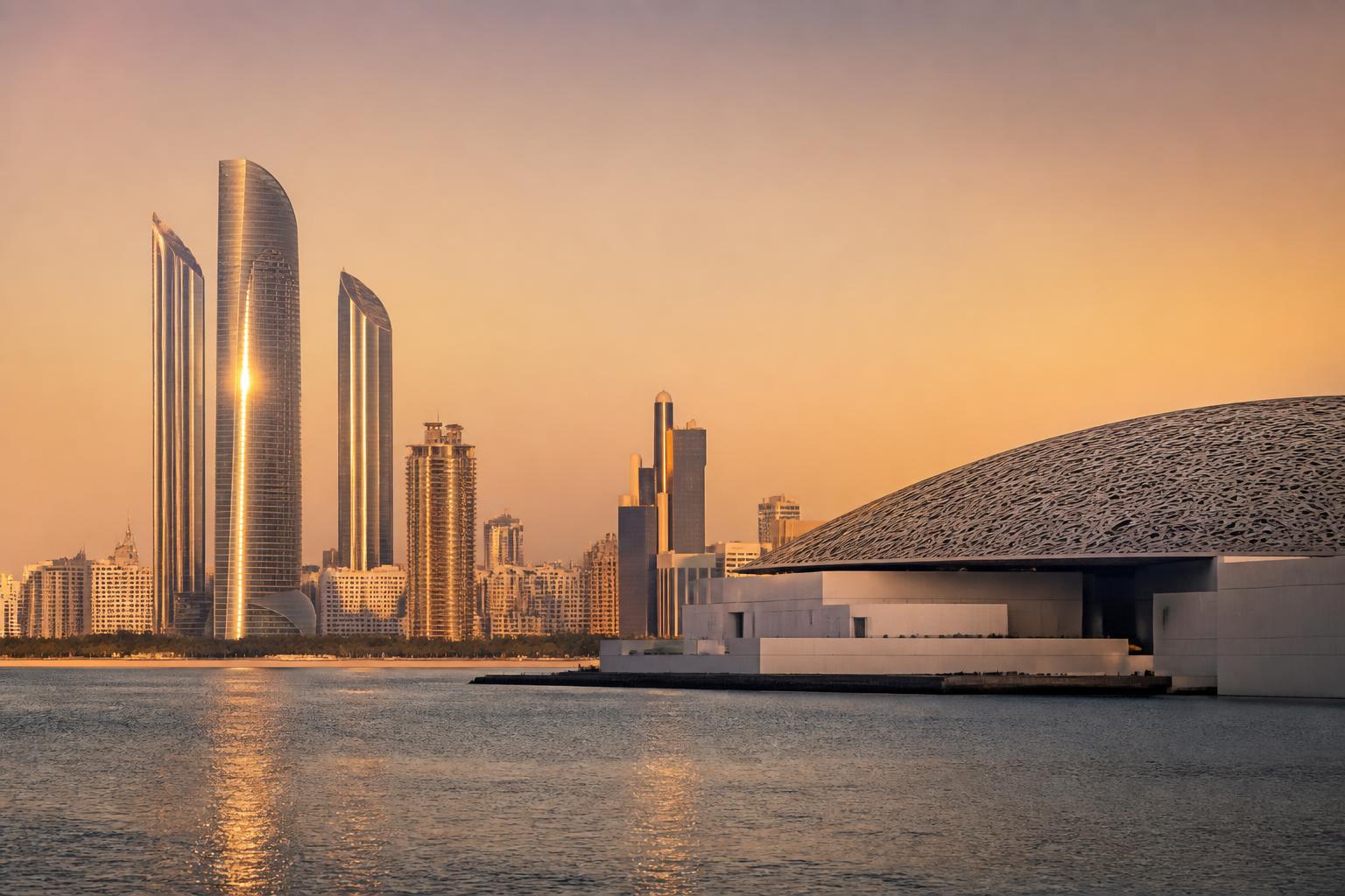 Abu Dhabi at golden hour